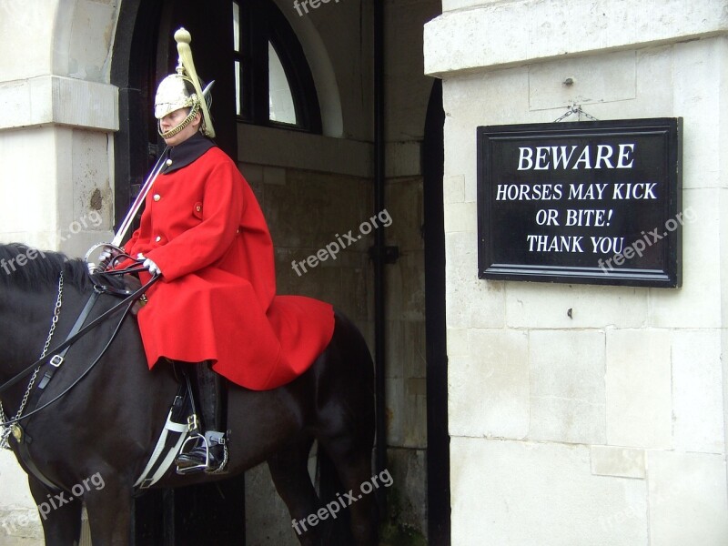 British Guard Horse Soldier Royal Military