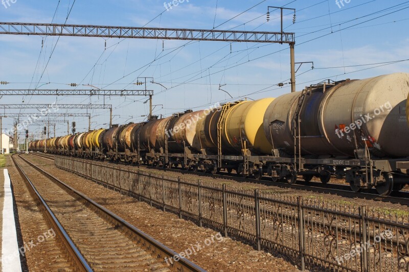 Tank Benzotsisterna Train Railway Cars