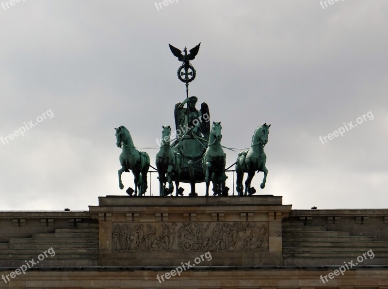 Brandenburg Gate Berlin Landmark Building Quadriga