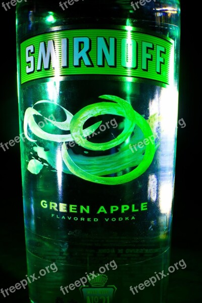 Bottle Vodka Smirinoff Alcohol Drink