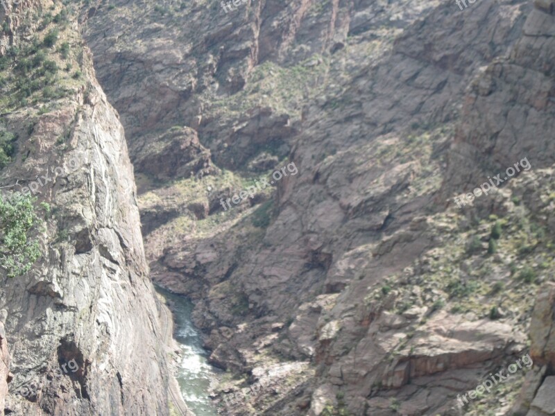 Royal Gorge Park Arkansas River Height Mountain Cliff