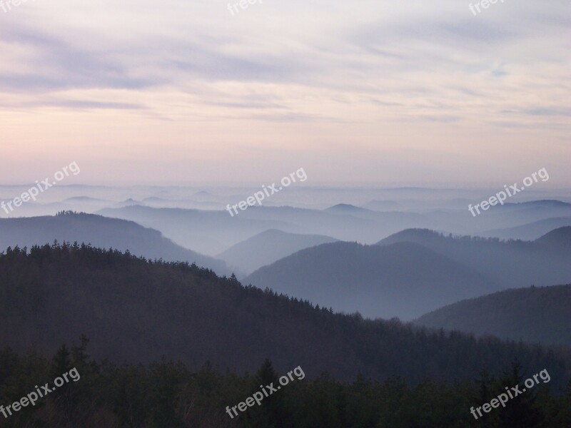 Landscape France Nature Alsace Vosges North