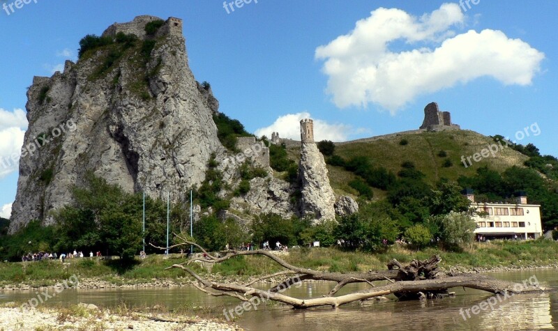 Slovakia Moravia Danube River Castle