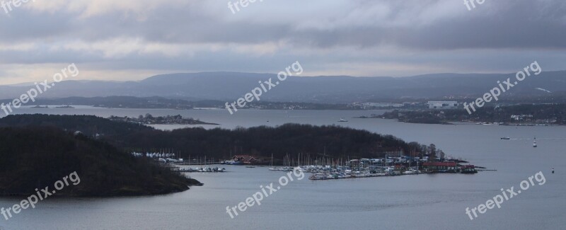 Oslofjord Norway Oslo City Scandinavia