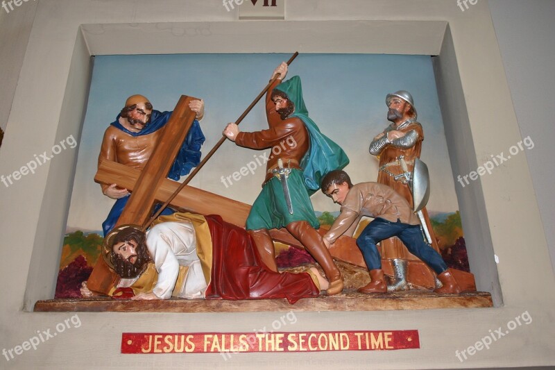 Catholic Station Church Diorama Christ Crucifixion Free Photos