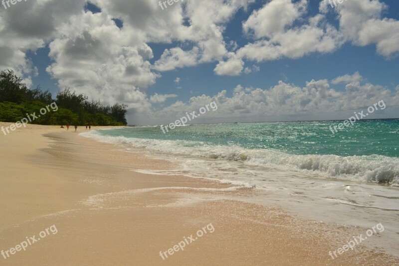 Barbados Sea Beach Sand Ocean