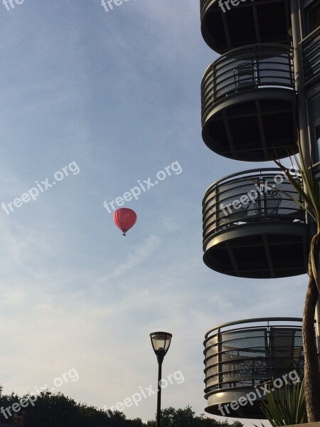 Bristol England Sky Hot Air Balloon Street Lamp