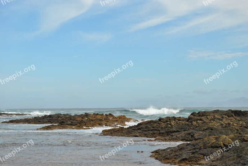 Sea Wave Beach Scum Atlantic