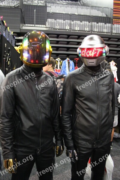 Cosplay Daft Punk Standing Free Photos