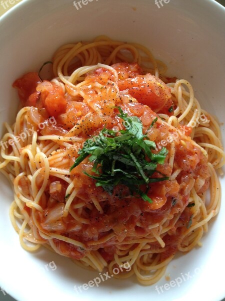 Pasta Tomato Red Sauce Vegetarian Naples Source