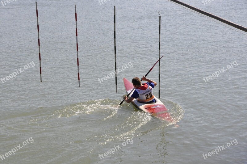 Canoeing Paddler Paddle Kayak Water