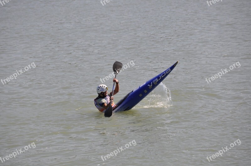 Canoeing Paddle Paddler Nature Water