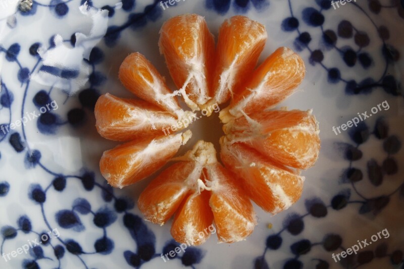 Mandarin Fruit Segments Fresh Healthy