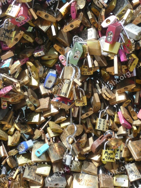 Paris Love Locks Love Symbol Padlocks Promise