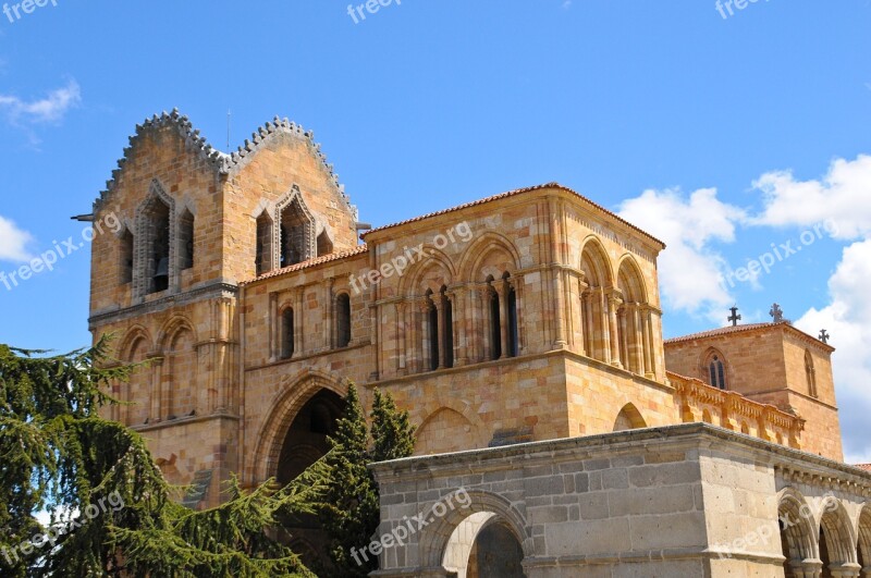 Convent Avila City Building Spain