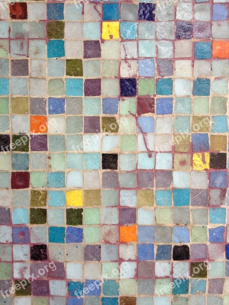 Mosaic Wall Texture Free Photos