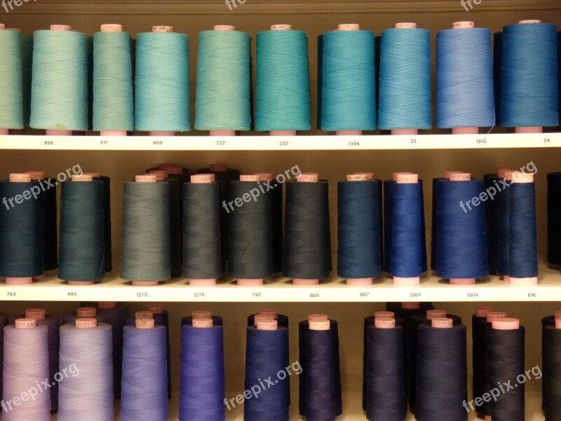 Sewing Thread Thread Thread Spool Blue Turquoise