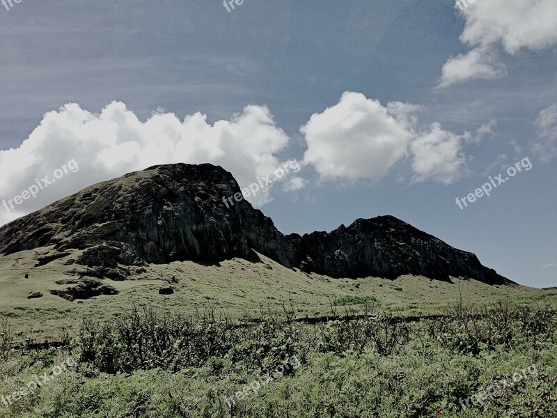 Easter Island Mountain Volcano Free Photos