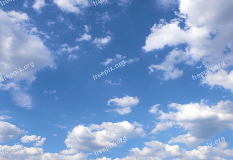 Blue Sky White Clouds Clouds Air Blue