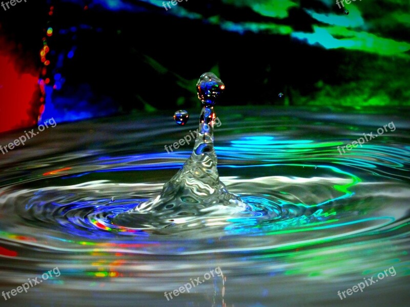 Water Droplet Art Colour Black