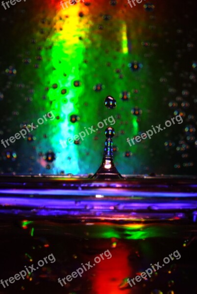 Water Droplet Art Colour Black