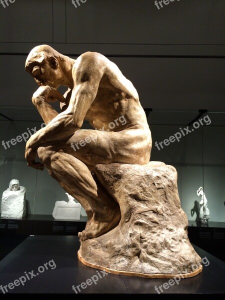 Auguste Rodin Sculpture The Thinker Art Exhibition Art Show