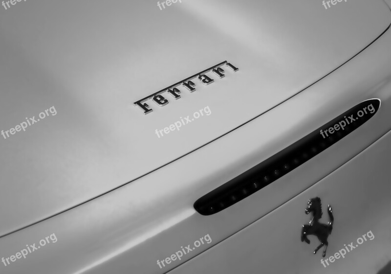 Ferrari Horse Supercar Logo Design