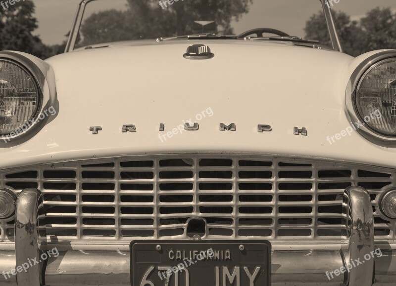 Triumph Car Lighthouse Calender In Front