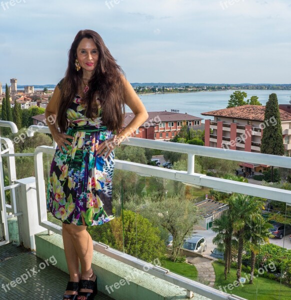 Woman Person People Lake Garda Sirmione