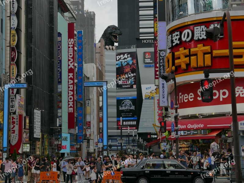 Japan Tokyo Godzilla Shibuya Toho Cinema