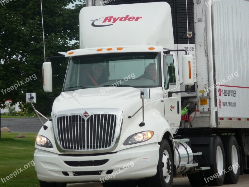 Semi Driving Truck Trailer Industry