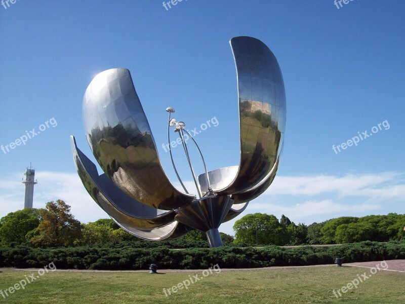 Flower Mechanics Buenos Aires Monument Free Photos