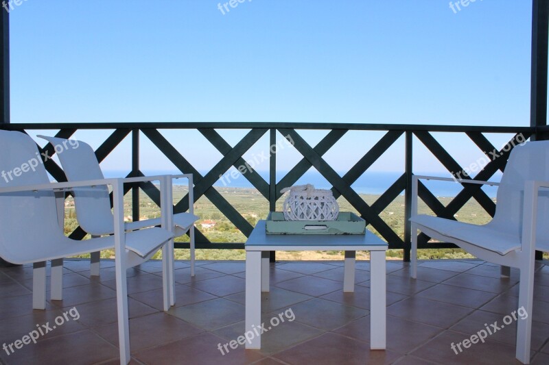 Finca Balcony Sea View Chairs Show