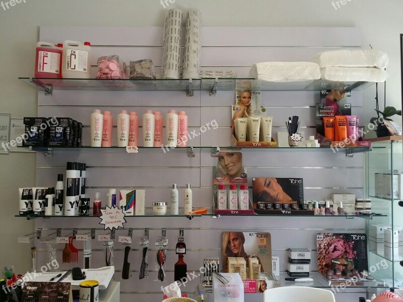 Hairdressing Shelving Perfumes Free Photos