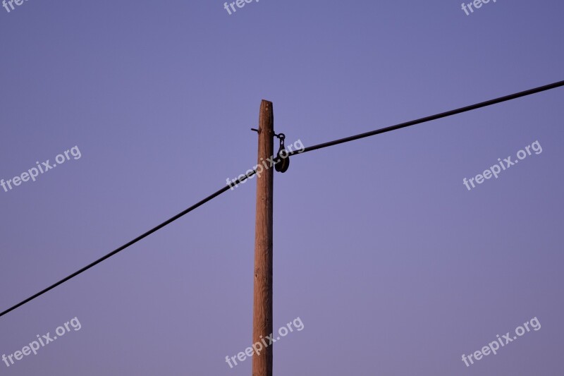 Power Line Strommast Mast Landline Line