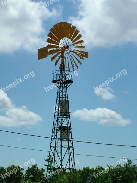 Windmill Scene Landscape Free Photos