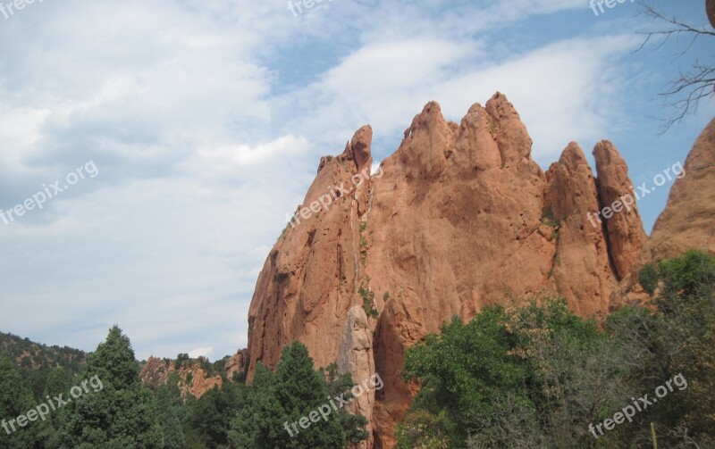 Garden Of The Gods Colorado Photo Shop Texture Film Grain