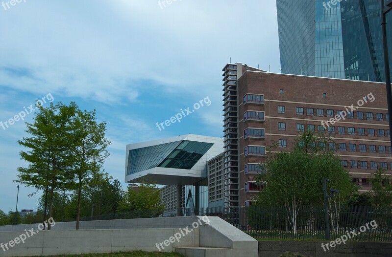 Ecb European Central Bank Frankfurt Am Main Germany Großmarkthalle Architecture