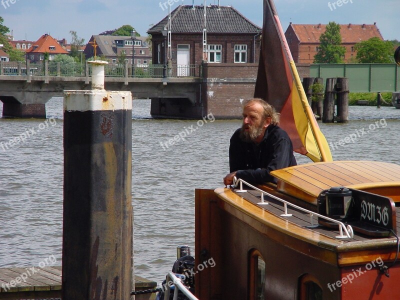 East Frisia Empty Port Bridge Free Photos