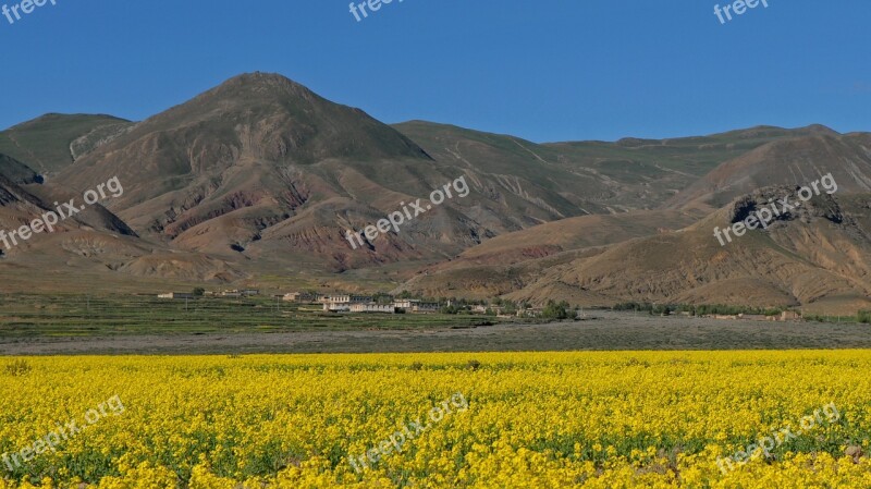 Tibet Landscape Mountains Nature Free Photos