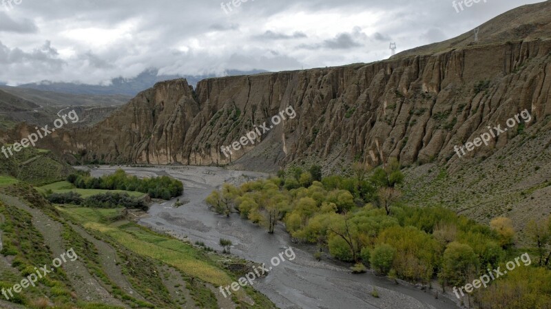 Tibet Landscape Nature River Free Photos