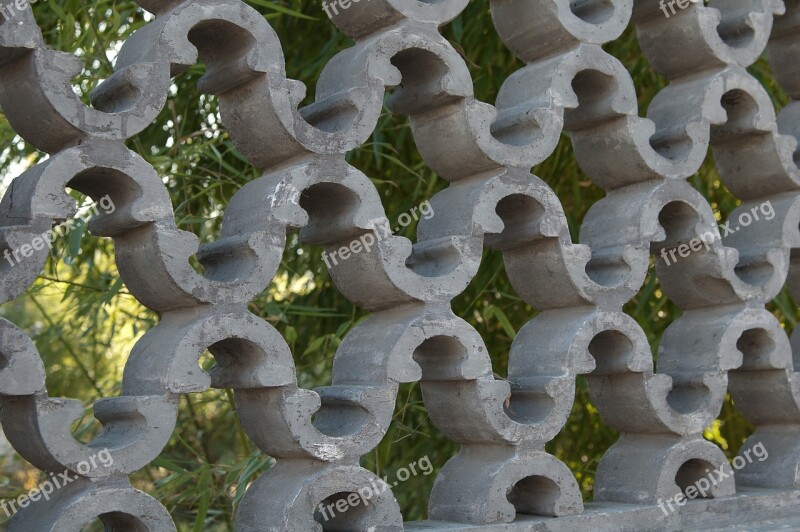 Pattern Stone Structure Fence Bethmannpark