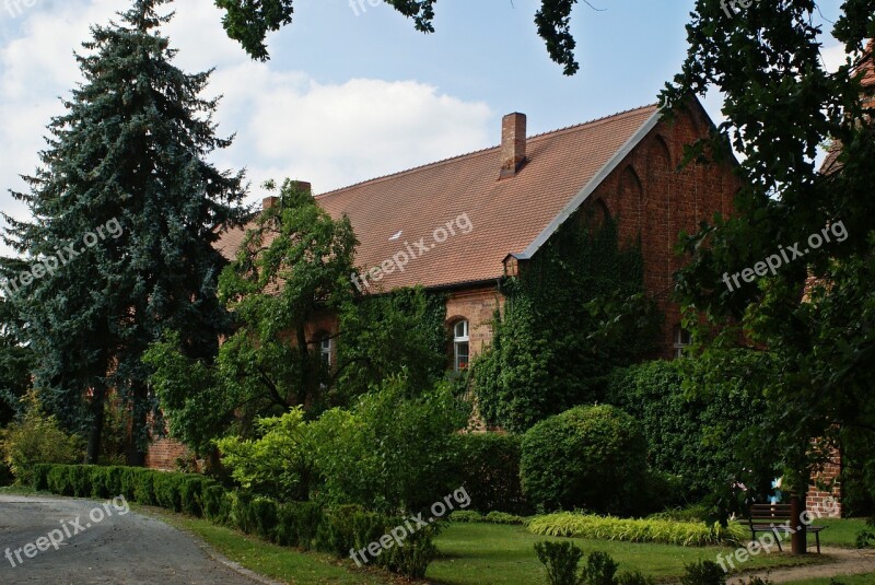 Rectory Monastery Romantic Architecture Trees