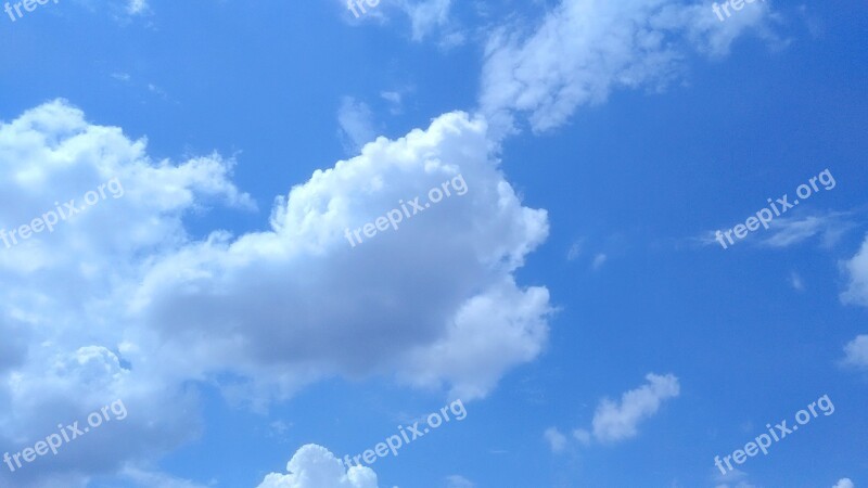 Clouds Blue Sky Blue Sky Clouds Fluffy Cloudscape