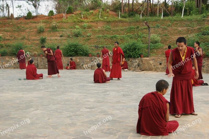 Nepal Buddhism Monks Training Traditional