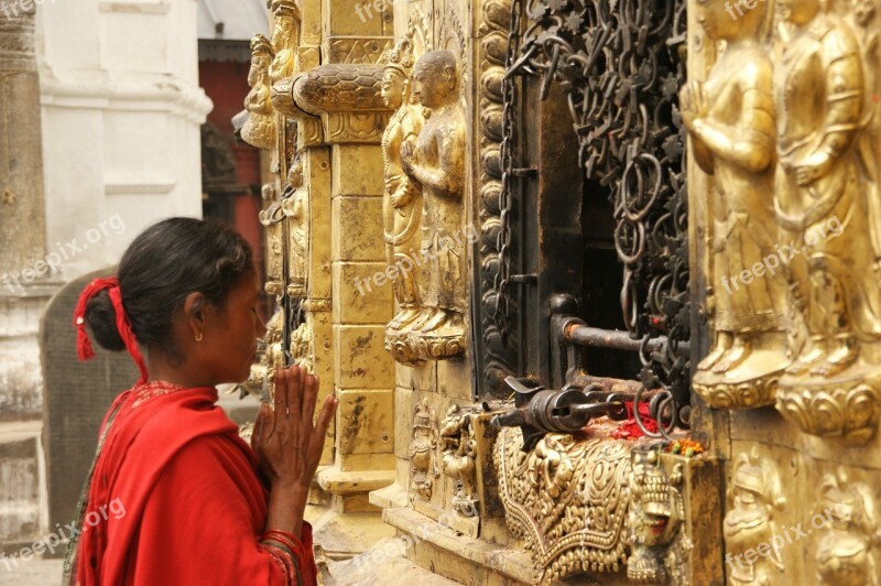 Nepal Kathmandu Temple Ritual Young