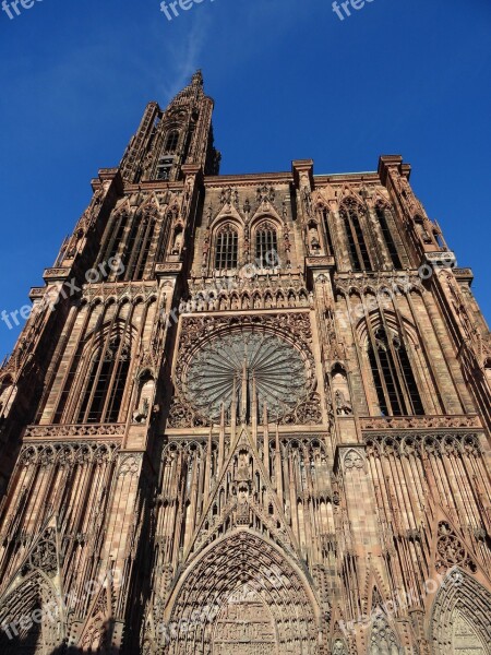 Cathedral Strasbourg Alsace France Middle Ages