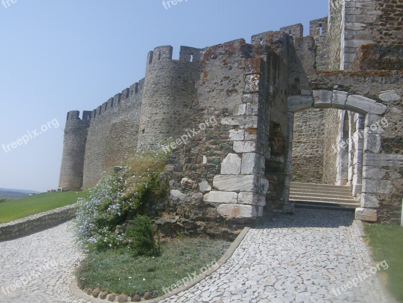 Castle History Portugal Ruins Summer