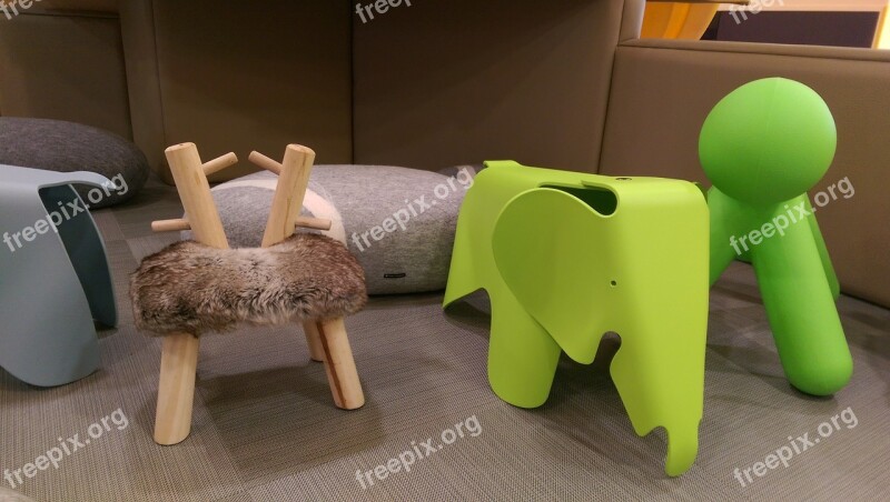 Chair Puppy Elephants Kids House