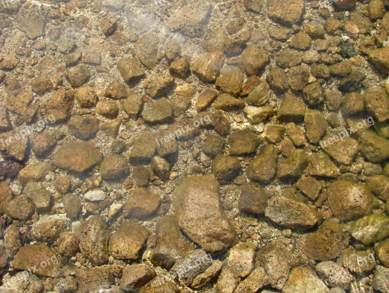 Clean Water Reflection Stones Pure